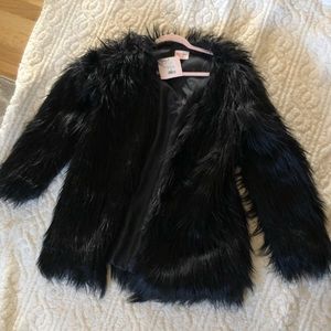Black Showpo faux fur coat